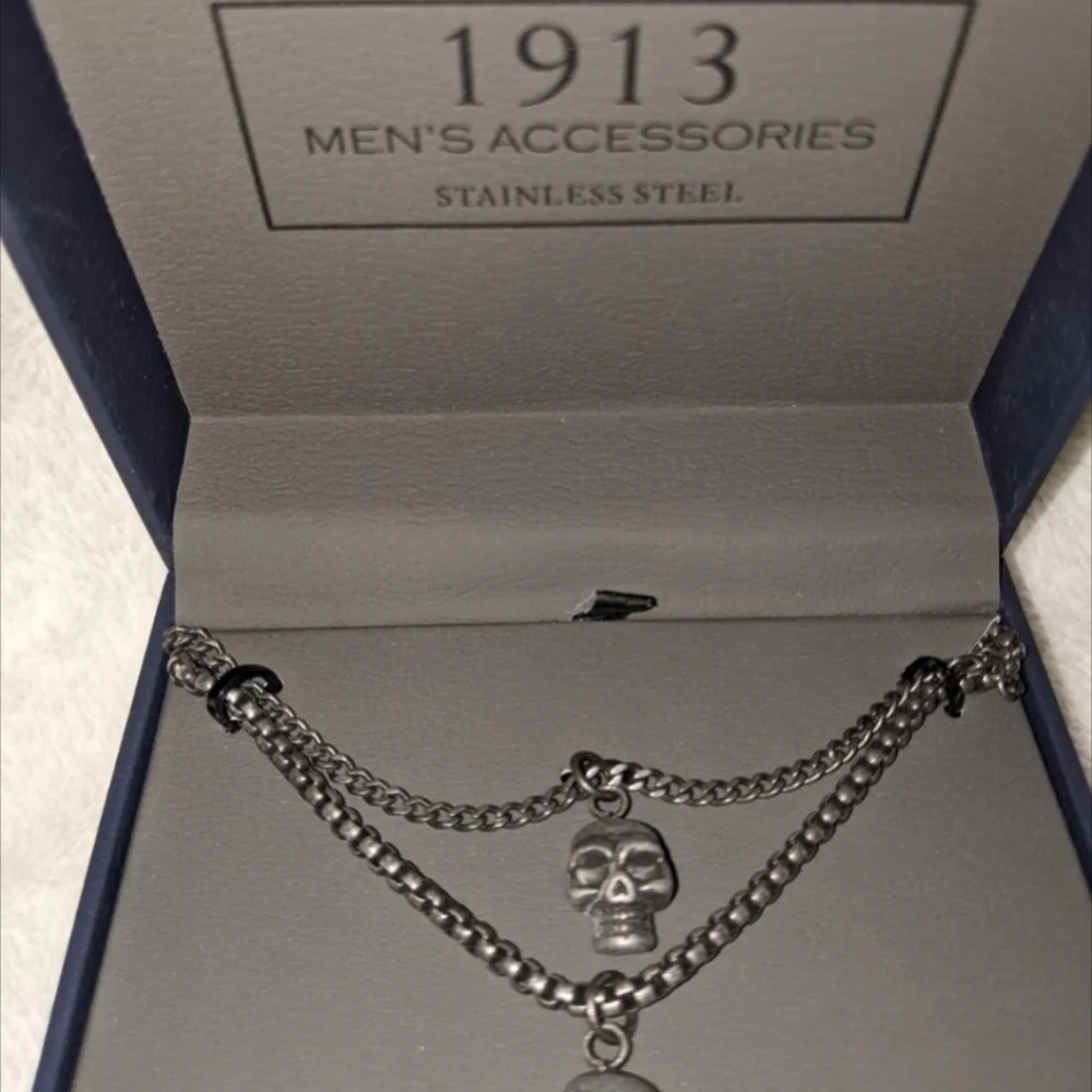 Skull chain. Stainless steel. 24